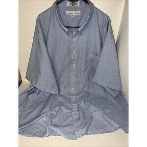Irvine Park button-up shirt Blue And White Checkered Pattern 20 1-2 SS